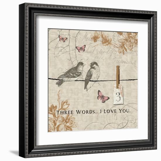 Words that Count III-Pela Design-Framed Art Print