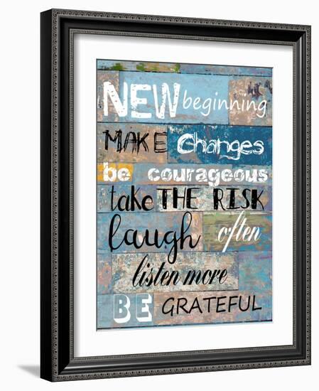 Words To Live By 2-Sheldon Lewis-Framed Art Print