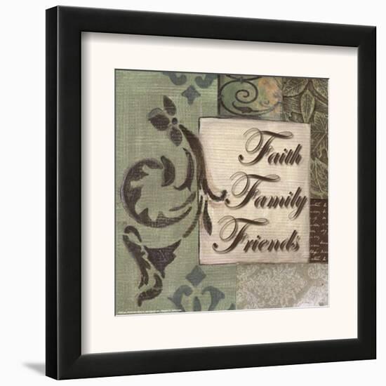 Words to Live By, Faith Family Friends-Smith-Haynes-Framed Art Print