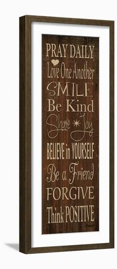 Words to Live by I-Todd Williams-Framed Photographic Print