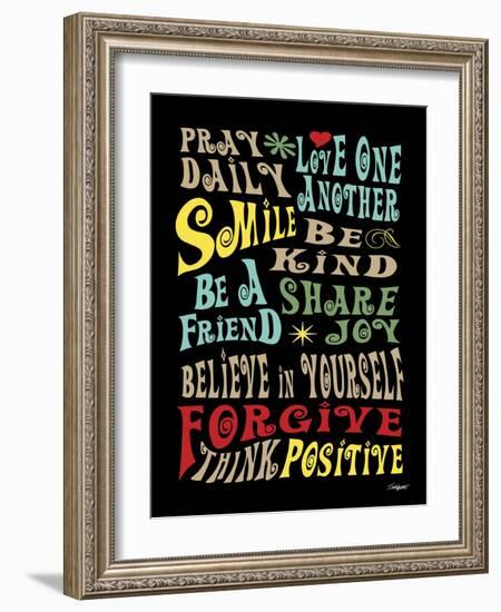 Words to Live by II-Todd Williams-Framed Art Print