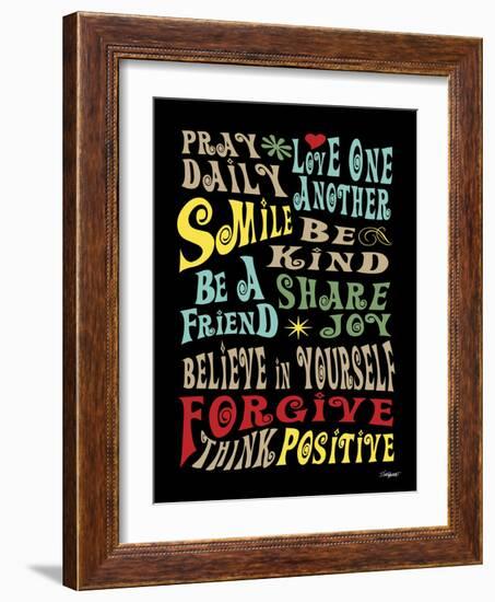 Words to Live by II-Todd Williams-Framed Art Print