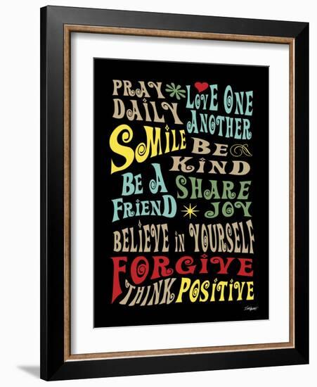 Words to Live by II-Todd Williams-Framed Art Print
