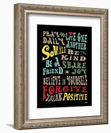 Words to Live by II-Todd Williams-Framed Art Print