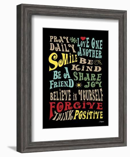 Words to Live by II-Todd Williams-Framed Art Print