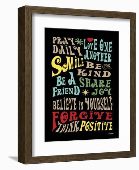 Words to Live by II-Todd Williams-Framed Art Print