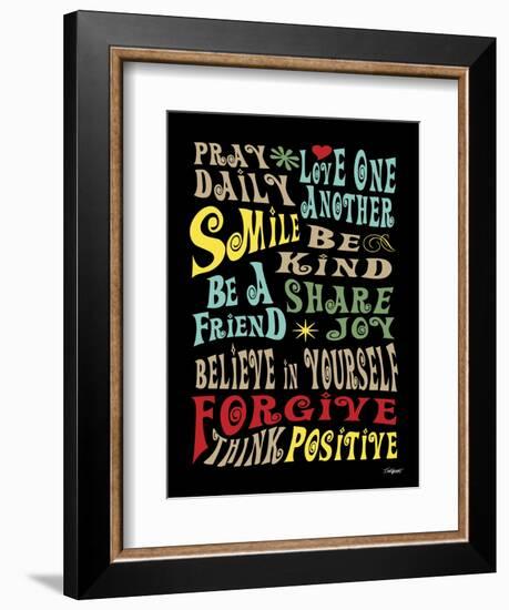 Words to Live by II-Todd Williams-Framed Art Print