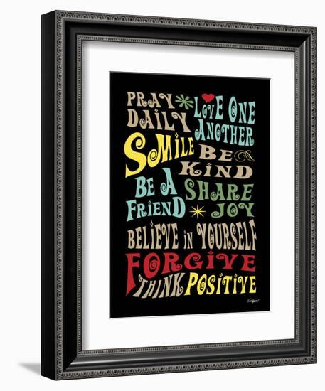 Words to Live by II-Todd Williams-Framed Art Print