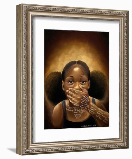 Words We Never Said-Salaam Muhammad-Framed Art Print