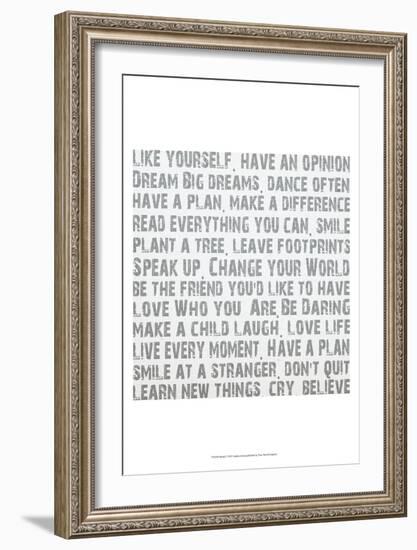 Words-Andrea James-Framed Art Print