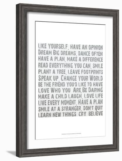 Words-Andrea James-Framed Art Print