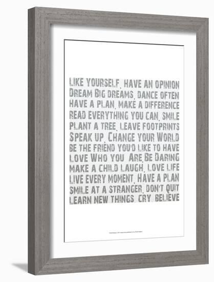 Words-Andrea James-Framed Art Print