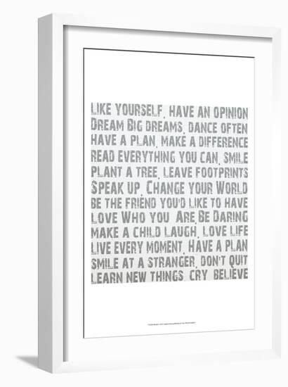 Words-Andrea James-Framed Art Print