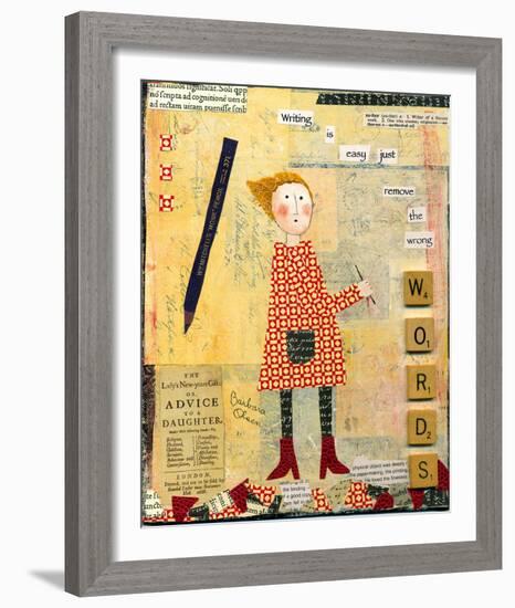 Words-Barbara Olsen-Framed Giclee Print