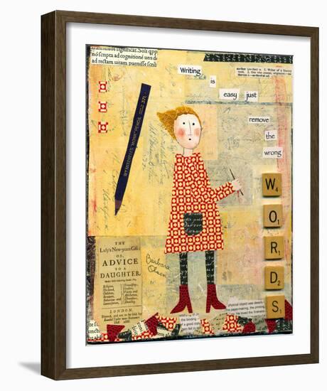 Words-Barbara Olsen-Framed Giclee Print