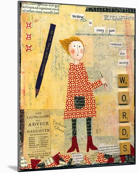 Words-Barbara Olsen-Mounted Giclee Print