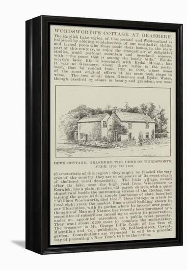 Wordsworth's Cottage at Grasmere-null-Framed Premier Image Canvas