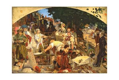 Ford Madox Brown Romeo and Juliet Giclee Canvas Print Poster