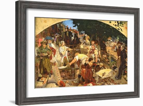 Work, 1852-65-Ford Madox Brown-Framed Giclee Print