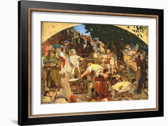 Work, 1852-65-Ford Madox Brown-Framed Giclee Print