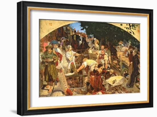 Work, 1852-65-Ford Madox Brown-Framed Giclee Print