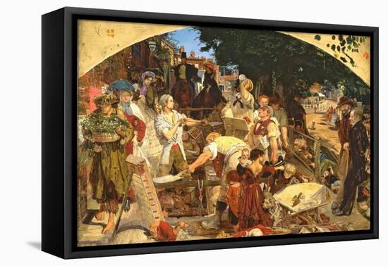 Work, 1852-65-Ford Madox Brown-Framed Premier Image Canvas