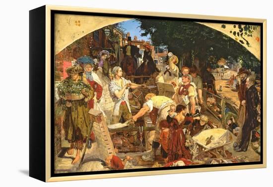 Work, 1852-65-Ford Madox Brown-Framed Premier Image Canvas