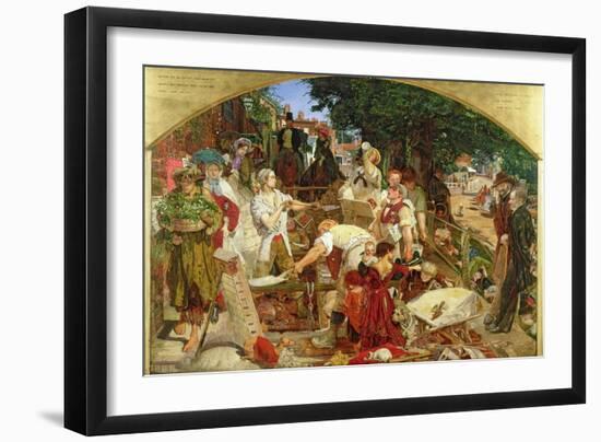 Work', 1852-65-Ford Madox Brown-Framed Giclee Print