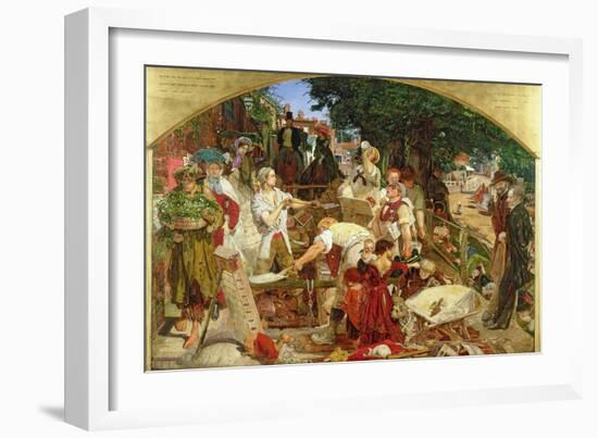 Work', 1852-65-Ford Madox Brown-Framed Giclee Print