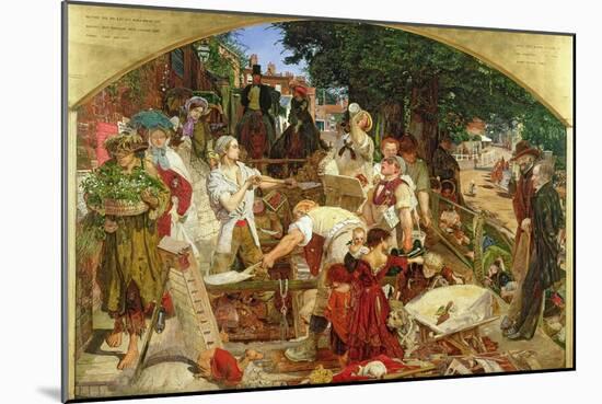 Work', 1852-65-Ford Madox Brown-Mounted Giclee Print