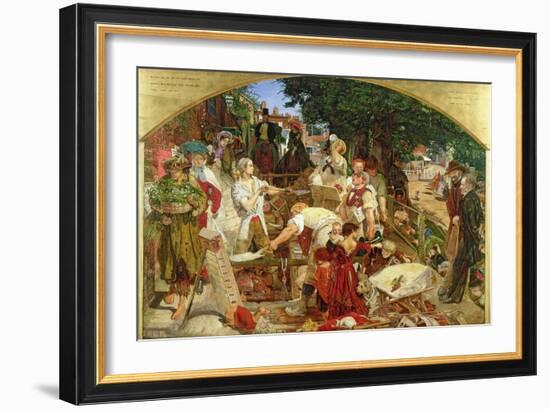 Work', 1852-65-Ford Madox Brown-Framed Giclee Print