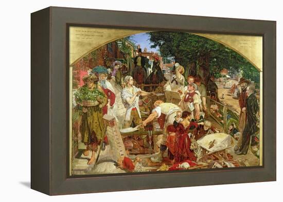 Work', 1852-65-Ford Madox Brown-Framed Premier Image Canvas