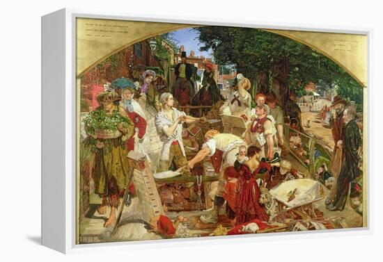 Work', 1852-65-Ford Madox Brown-Framed Premier Image Canvas