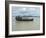 Work boat on Kaladan River, Rakhine State, Myanmar-null-Framed Photographic Print