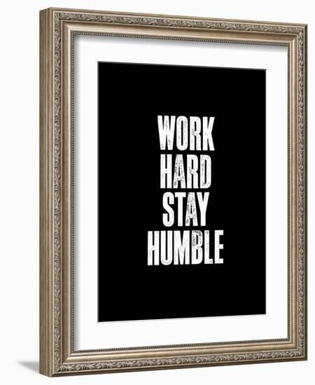 Work Hard Black-Brett Wilson-Framed Art Print