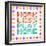 Work Less Play More Message Written In Pixel Blocks-wongstock-Framed Art Print