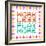 Work Less Play More Message Written In Pixel Blocks-wongstock-Framed Art Print