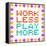 Work Less Play More Message Written In Pixel Blocks-wongstock-Framed Stretched Canvas