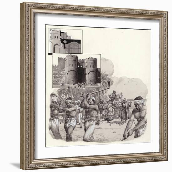 Work on the First Walls of Cairo Began in 969Ad-Pat Nicolle-Framed Giclee Print