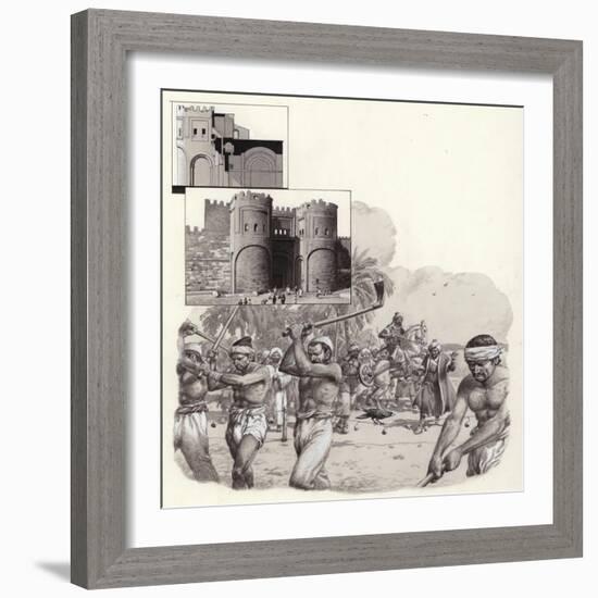 Work on the First Walls of Cairo Began in 969Ad-Pat Nicolle-Framed Giclee Print