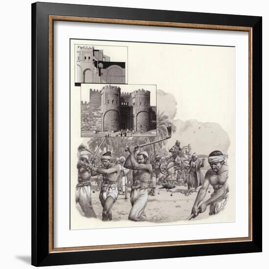 Work on the First Walls of Cairo Began in 969Ad-Pat Nicolle-Framed Giclee Print