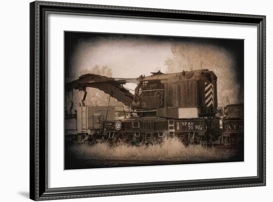 Work Train-George Johnson-Framed Photo