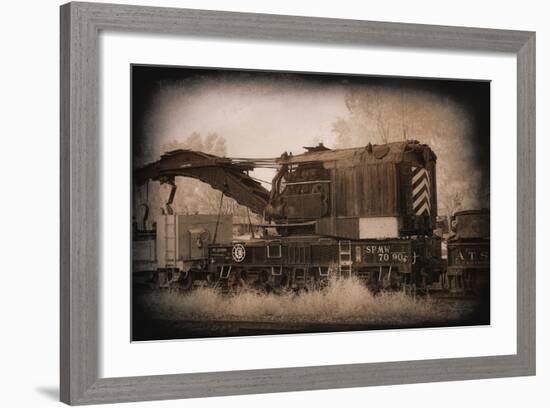 Work Train-George Johnson-Framed Photo