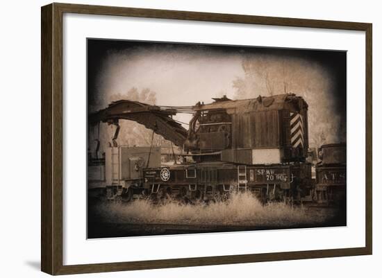 Work Train-George Johnson-Framed Photo