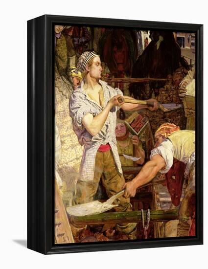 Work: Workman with Carnation in His Mouth, 1852-65-Ford Madox Brown-Framed Premier Image Canvas