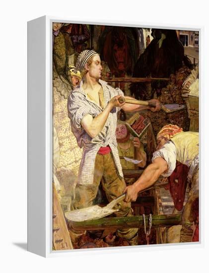 Work: Workman with Carnation in His Mouth, 1852-65-Ford Madox Brown-Framed Premier Image Canvas