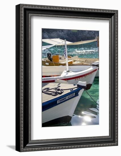 Workboats of Corfu, Greece I-Laura DeNardo-Framed Photographic Print