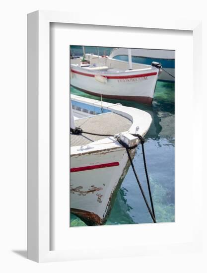 Workboats of Corfu, Greece III-Laura DeNardo-Framed Photographic Print