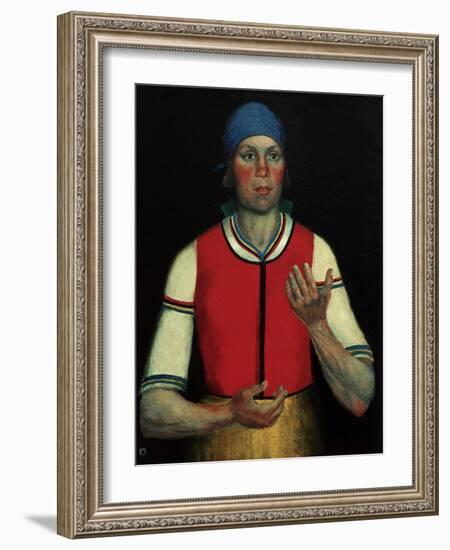 Worker, 1933-Kasimir Malevich-Framed Giclee Print