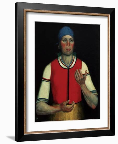 Worker, 1933-Kasimir Malevich-Framed Giclee Print